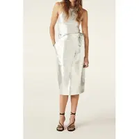 Ba&sh Mid-length Skirt Silver Talla: 34 | Faldas de Cuero Outlet | Mujer | Gris