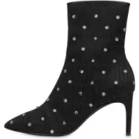 Moschino Nylon Ankle Boots With Allover Logo Rhinestones Black Talla: 37 | Botas Outlet | Mujer | Negro