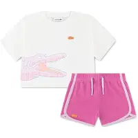 Lacoste Kids Conjunto De Manga Corta Terry