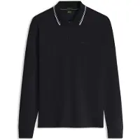 BOSS para hombre. 50570010 Polo Plisy manga larga marino (S), Casual, Algodón, outlet 2026.