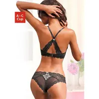 LASCANA Conjuntos de ropa interior negro