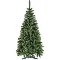 Sonic Árbol de Navidad artificial con soporte, de 220 cm de altura. Árbol de Navidad verde