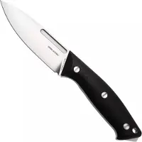 Real Steel Gardarik 3739, Satin Elmax, Black G10, cuchillo de hoja fija, diseño de Ivan Braginets