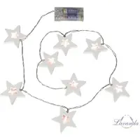 Family Cadena de luces LED navideñas - estrellas - multicolor