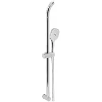 Sonstige Verlage Mereo: Juego de ducha, con cabezal de ducha de tres posiciones, manguera gris plateada, soporte superior para la ducha - modelo CB900F