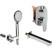 Sonstige Verlage Conjunto de ducha Mereo con batería empotrada de dos vías - CB650VV1