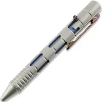 Maxace Lápiz táctico Judge 3.0, Gray/Blue Titanium & Timascus