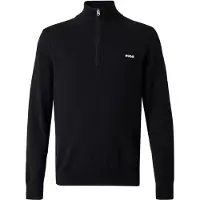 HUGO Jersey 'San Quintus' negro / blanco