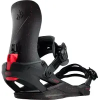 Jones Snowboards - Fijaciones snowboard - Nebula Fase Tweaker Black/Red 2027 de Nylon - Talla 41,5-44 - Negro