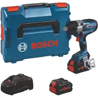 Bosch Atornillador de impacto inalámbrico GDS 18V-1050 HC, con 2 baterías ProCORE18V de 8.0Ah, en maletín L-BOXX