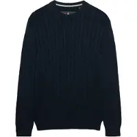 Superdry Jersey Cotton Cable Knit Crew