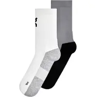 ON - Trail Sock High 2P - Calcetines de running size 35-38,5, blanco/gris