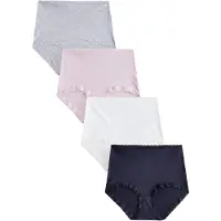 Next Panti azul oscuro / gris moteado / rosa / blanco