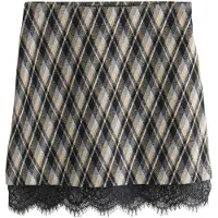 Next Falda navy / marrón claro / gris