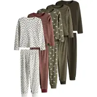 The Set Pijama 'Dino' caqui / oliva / verde oscuro / merlot / blanco
