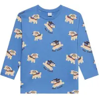 Lindex Camiseta beige / azul real / marrón