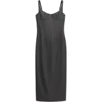 Mango Vestido 'MILLET' gris oscuro