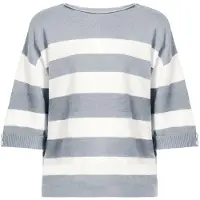 Imily Bela Jersey gris claro / blanco