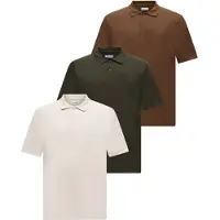 Jack & Jones Camiseta 'JJEAUSTIN' caramelo / verde oscuro / blanco