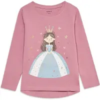 Name it Camiseta 'NMFVIX' azul claro / oro / malva / blanco