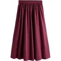 The Set Falda rojo vino