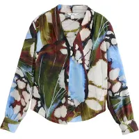 Next Blusa ecru / azul claro / oliva / burdeos