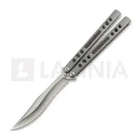 Maxace Navaja mariposa Snow Owl, Gray Titanium & Purple Fatcarbon