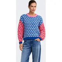 ONLY Jersey 'ONLCARO' navy / rosa claro / rojo carmesí / blanco