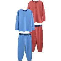 Next Pijama azul claro / rojo cereza
