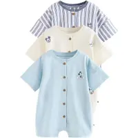 Next Pijama entero/body 'Mickey Mouse' beige claro / zafiro / azul claro / blanco
