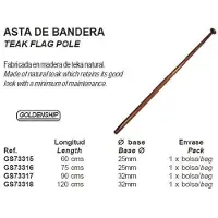 Goldenship Bandera De Poste De Teca