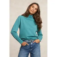 River Woods Mock-neck Jersey Wo Swt Ls Green Talla: XS | Sudaderas con Capucha Outlet | Mujer | Verde