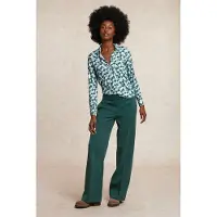 River Woods Jersey Fantasy V-neck Blouse Blue Talla: XS | Manga Larga Outlet | Mujer | Azul