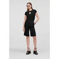 Karl Lagerfeld Hun's Pick Monogram Shorts Black Talla: 42 | Pantalones Cortos Outlet | Mujer | Negro