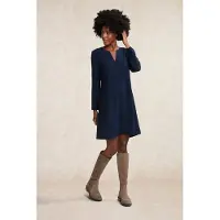 River Woods Navy V-neck Dress Long Sleeves Blue Talla: 34 | Vestidos Maxi Outlet | Mujer | Azul