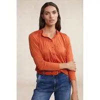 River Woods Classic T-shirt Long Sleeves Orange Talla: XS | Camisetas de Seda Outlet | Mujer | Naranja