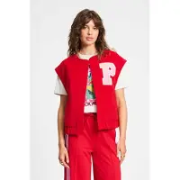Pom Amsterdam Gilet - Baseball Chili Red Talla: 36 | Chaquetas Outlet | Mujer | Rojo