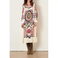 Ba&sh Mid-length Dress Ecru Talla: S | Vestidos Midi Outlet | Mujer | Marrón