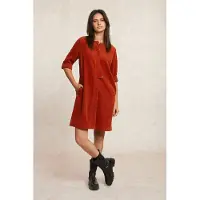 River Woods Corduroy Dress 3/4 Sleeves Orange Talla: 34 | Blusón Outlet | Mujer | Naranja