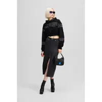 Karl Lagerfeld Klj Zip Denim Midi Skirt Washed Dark Grey Talla: M | Faldas Midi Outlet | Mujer | Azul