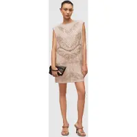 AllSaints Ilisha Emb Dress Pale Pink Talla: 8 | Mini Vestidos Outlet | Mujer | Rosa