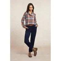 River Woods Checked Blouse Balloon Sleeves Multi Orange Talla: 34 | Manga Larga Outlet | Mujer | Naranja