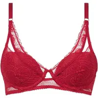 Chantelle Co Bra Tshirt Plunge Scarlet Talla: B75 | Brasieres Outlet | Mujer | Rojo