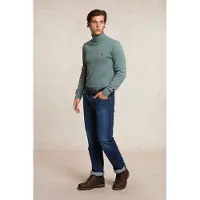 River Woods Basic Cotton Roll Neck T-shirt Long Sleeves Jade Green Mix Talla: XL | Manga Larga Outlet | Hombre | Verde