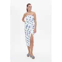 Baum und pferdgarten Samar Skirt Blue Bouquet Jacquard Talla: 40 | Faldas Midi Outlet | Mujer | Azul