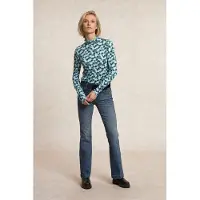 River Woods Fantasy Roll Neck T-shirt Long Sleeves Multi Blue Talla: XXL | Manga Larga Outlet | Mujer | Azul