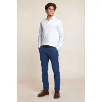 River Woods Custom Fit Interlock Polo White Talla: 3XL | Manga Larga Outlet | Hombre | Blanco