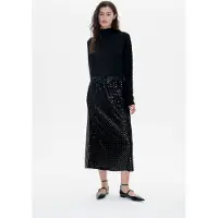 Baum und pferdgarten Joletty Skirt Black Flower Sequince Talla: XS | Faldas Midi Outlet | Mujer | Negro