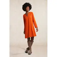 River Woods Orange V-neck Dress Long Sleeves Orange Talla: 36 | Mini Vestidos Outlet | Mujer | Naranja