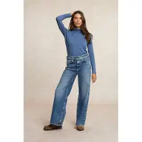 River Woods Basic Roll Neck T-shirt Long Sleeves Blue Talla: XXL | Camisetas de Seda Outlet | Mujer | Azul